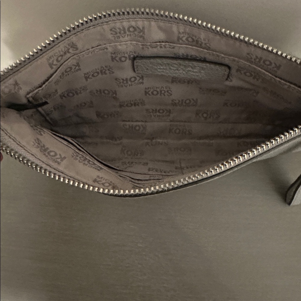 Michael Kors Gray Leather Wristlet - Picture 3 of 4